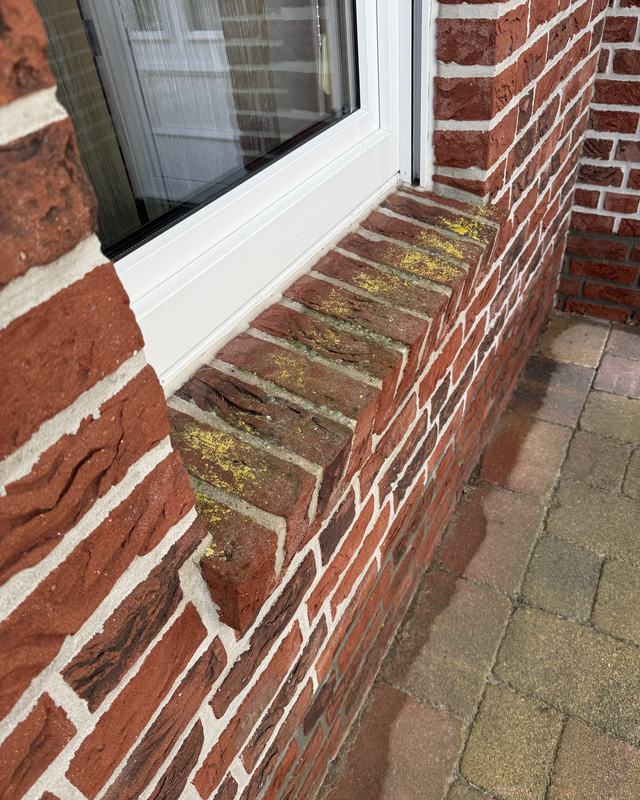 Voor: Vensterbank van metselwerk